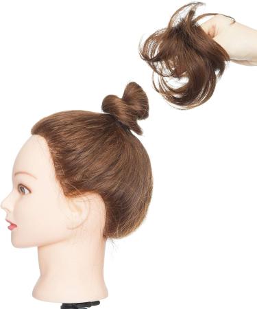 SEGO Human Hair Scrunchies for Women Messy Hair Buns Hairpiece #4 Medium Brown 100% Real Remy Updo Scrunchies Donut Hair Extensions Chignons Straight (23g) Straight #4 Medium Brown - Buy Online on GoSupps.com