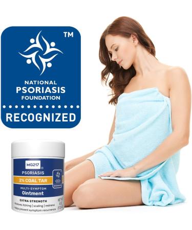 MG217 2% Coal Tar Ointment for Psoriasis - Extra Strength Itch Relief & Skin Health | 4 oz Jar - Buy Online on GoSupps.com
