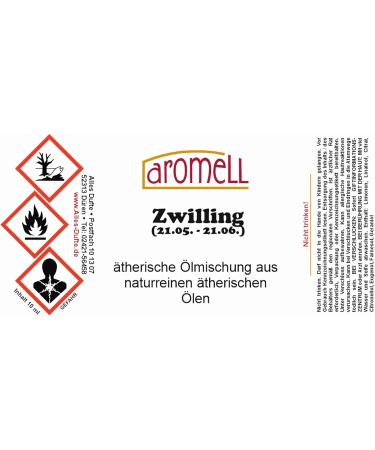 Zodiac Oil GEMINI - 10ml Natural Essential Oil Blend for Astrological Wellness - Buy Online on GoSupps.com