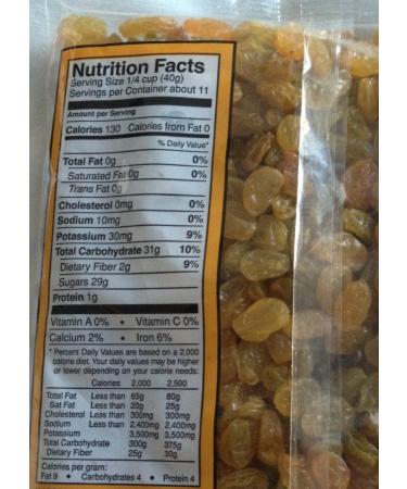 Trader Joe's California Golden Raisins - Plump & Tangy - 16 oz (454g) - Buy Online on GoSupps.com