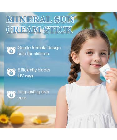 Lot de 2 B ton de Cr me Solaire pour B b Enfants SPF 50 Cr me Solaire R sistante L'eau Min rale en stick Formule Non Grasse Protection UVA et UVB pour Peaux Sensibles et D licates - Buy Online on GoSupps.com