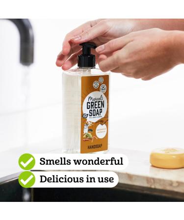 Marcel's Green Soap Hand Soap Sandalwood & Cardamom 500ml - Eco Friendly Vegan Handwash Dispenser - Biodegradable Formula - Pack of 1 - Buy Online on GoSupps.com