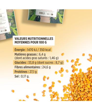 Graine de Fenugrec 500 g 500 g (Lot de 1) - Buy Online on GoSupps.com