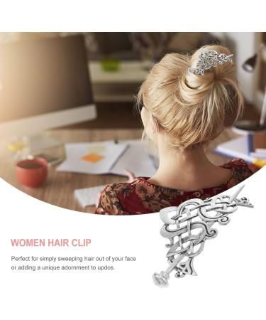 SHERCHPRY irish decor hair barrettes for thick hair wedding decoration retro decor hair jewelry hair Celtics Knots Hairpins crocodile skin hair stick silver hair vintage bracket woman - Buy Online on GoSupps.com