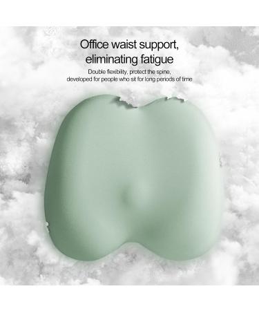Car Backrest Cushion | Breathable Lumbar Support Cushion | Summer Soft Sponge Waist Protection Cushion Ergonomic Backrest Cushion for Men Green - Buy Online on GoSupps.com