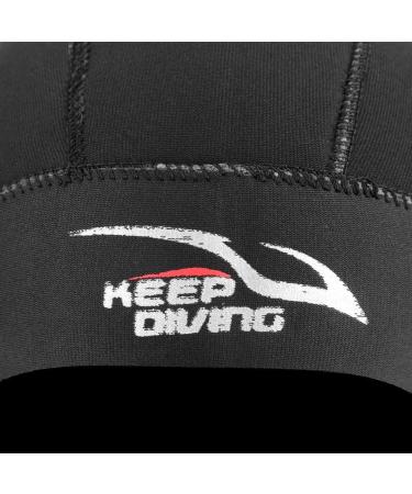 3MM Neoprene Diving Cap for Surfing & Snorkeling | Black Large Protective Diving Hood - Buy Online on GoSupps.com