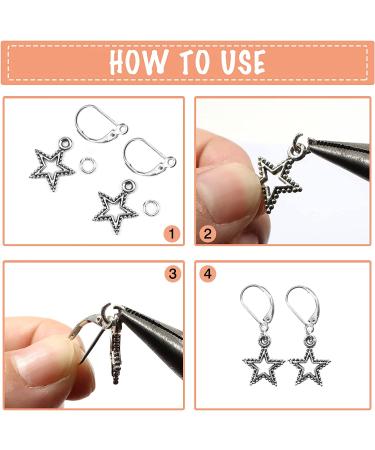 TOAOB 925 Sterling Silver Leverback French Earring Hooks - Hypoallergenic Dangle Earwire Findings (8pcs) - Buy Online on GoSupps.com