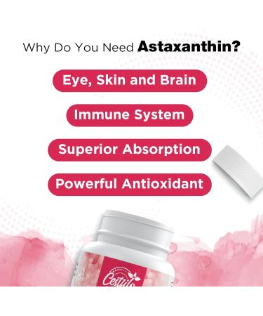 Liposomal Astaxanthin 24mg Supplement - Skin & Eye Health Antioxidant - Gluten Free & Non-GMO (60 Count) - Buy Online on GoSupps.com