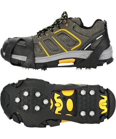 GT10 Light Ice Snow Grips Cleat Crampons - Large Size Slip-on Stretch Footwear for Over Shoe/Boot Traction - Buy Online on GoSupps.com