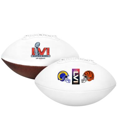 Official NFL | 2022 | Los Angeles Rams Commemorative Footballs | Super Bowl LVI Champions | NFC Champions | Multiple Options Dueling Teams Youth Size