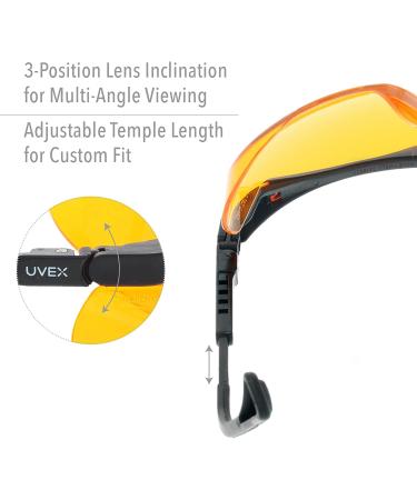 Uvex Skyper Blue Light Blocking Computer Glasses SCT-Orange Lens | S1933X - Buy Online on GoSupps.com