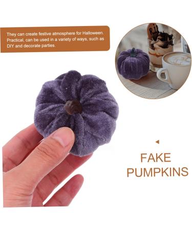 Yardenfun 5pcs Artificial Pumpkins Adornments Halloween Simulated Fake Faux Thanksgiving Mini Ornaments Foam Grey 14X12.5X12.5CM - Buy Online on GoSupps.com