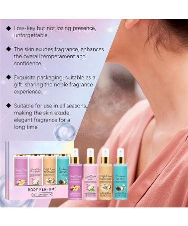 Body Mist Gift Set - Perfumes for Women Everyday Body Spray for Women Vegan Cruelty-Free Fragrance Valentine's Day Gifts - Buy Online on GoSupps.com