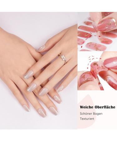 Danni & Toni Starlight UV Gel Nail Films - Half-Hardened Self-Adhesive Wraps | 28 Glossy Sticker Designs - Buy Online on GoSupps.com