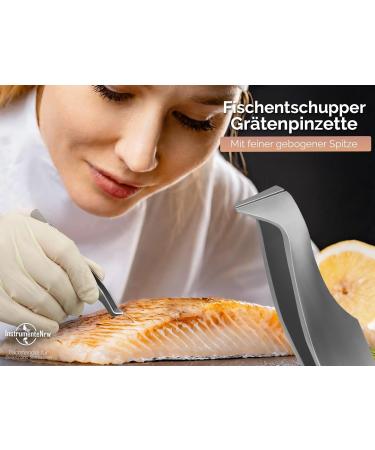 Premium 2-in-1 Fishbone Pliers & Detangler - Stainless Steel Tweezers with Case 11 cm | Safe Storage for Fishing - Buy Online on GoSupps.com