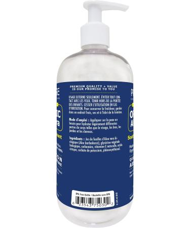 Promise Organic Aloe Vera Gel for Face Hair and Skin FAMILY SIZE 475 ML- Pure Aloe Vera Juice for Moisturizing Skincare After Sun Lotion for Sunburn Relief Keep Skin Healthy and Hydrated all Year Long 475 ml (Pack of 1) - Buy Online on GoSupps.com