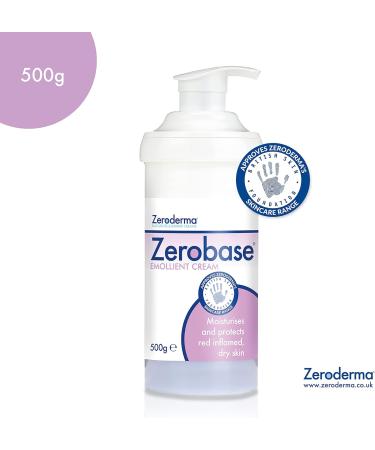 Zeroderma Zerobase Emollient Cream 500g/500ml - Pack of 1 | Hydrating Skin Moisturizer - Buy Online on GoSupps.com