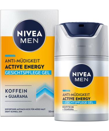 Beiersdorf NIVEA MEN Active Energy facial care gel 50 ml revitalizing facial cream for men fastabsorbing moisturizer against signs of fatigue