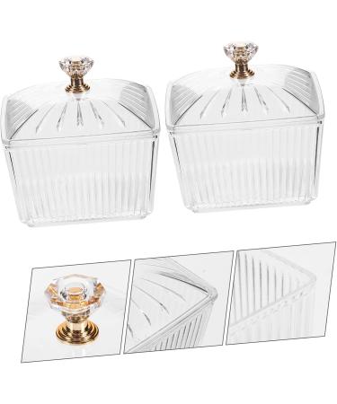 4 Pcs Candied Fruit Refreshment Tray Food Container Clear Tea Container Candy Jar Storage Popcorn 9X9X7.5CMx2pcs Transparentx2pcs - Buy Online on GoSupps.com