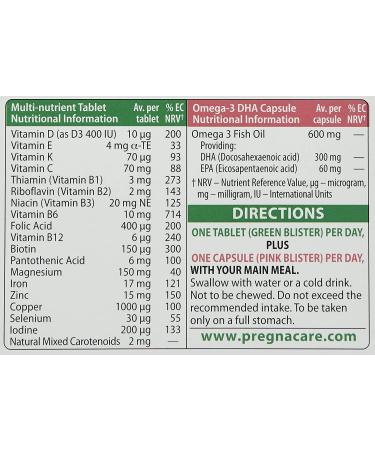 Pregnacare Plus Omega 3 56 Tablets by Vitabiotics - Complete Prenatal Care - Buy Online on GoSupps.com