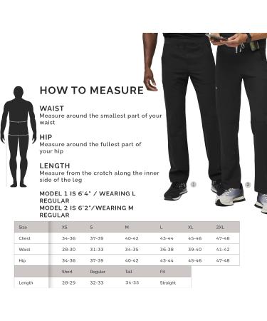 FIGS Axim Cargo Scrub Pants for Men - Classic Fit, 7 Pockets, 4-Way Stretch, Anti-Wrinkle - Short/Medium, Black - Buy Online on GoSupps.com