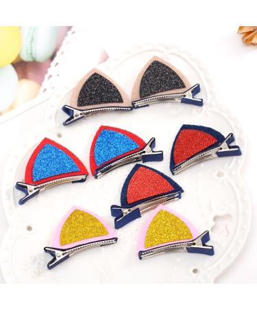 FRCOLOR 10pcs Cute Cat Ear Hair Clips - Adorable Alligator Clip Hairpins for Kids & Toddlers | Perfect Gifts for Girls | International Shipping Available - Buy Online on GoSupps.com
