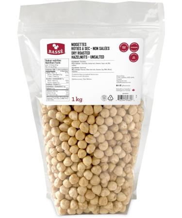 Bass Dry Roasted Blanched Hazelnuts (Filberts) - Unsalted 1kg - Buy Online on GoSupps.com