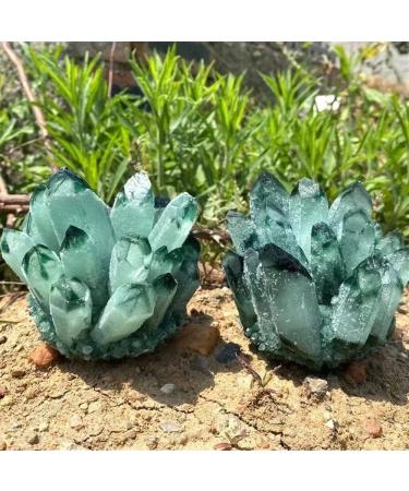 Home 300g-700g Natural Green Ghost Phantom Quartz Crystal Cluster Specimen Home Decoration Crystal Ornament Home Goods (Size : 500-g600g) - Buy Online on GoSupps.com