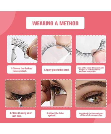 Yinettech 20 Pairs Self-Adhesive False Eyelashes with Scissors & Tweezers | 4 Styles 3D Soft Natural Eyelashes for Women & Girls - International Shipping - Buy Online on GoSupps.com