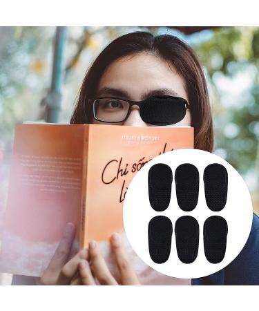 6pcs Reusable Non-Woven Eye Patches for Glasses - Improve Vision for Kids & Adults with Lazy Eye Amblyopia Strabismus - Black Large Size - Buy Online on GoSupps.com