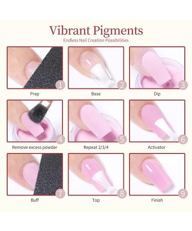 NICOLE DIARY 28Pcs Dip Powder Nail Kit - 20 Colors Dipping Powder Set for French Nails Art Manicure - Buy Online on GoSupps.com
