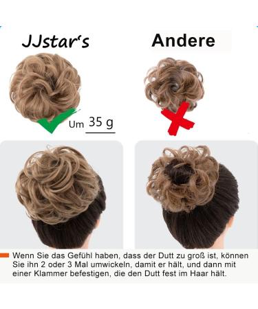 Jjstar 2-Piece Hair Part with Rubber Band - Updo Hair Ties & Extensions for Women & Girls - Perfect Messy Bun Accessory - Buy Online on GoSupps.com