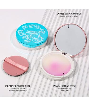 BommFu Powder MakeupMatte Press Powder Lightweight Primer Foundation Waterproof Coverage For Under Eyes Daily Use & Travel Womens Cosmetics - Buy Online on GoSupps.com