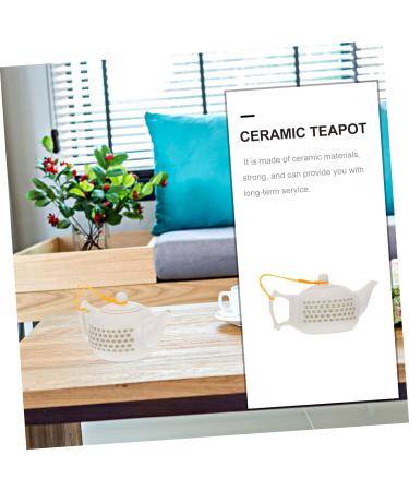 Zerodeko 2 Pcs Teapot Coffee Machines Ceramic Tea Maker Coffee Carafe Insulated Espresso Concentrate Ceramic Tea Kettle Ceramic Tea Pot Kung Fu Tea Maker China Insulation Ceramics White Whitex2pcs 14X8X6.5CMx2pcs - Buy Online on GoSupps.com