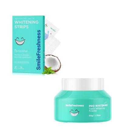 14day Teeth whitening Strips + Teeth whitening Powder