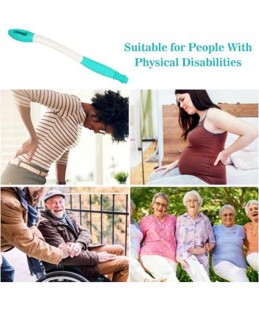 Long Handle Bottom Wiper - Comfort Toilet Aid Tool for Easy Self-Wipe Hygiene - Buy Online on GoSupps.com