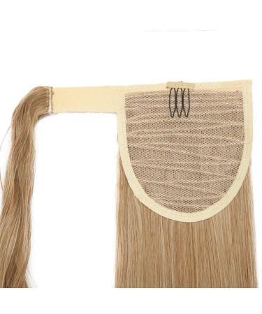 Sego Long Curly Clip-In Ponytail Hair Extension Real Hair Wrap Ash Brown & Bleach Blonde Mix 58.5 cm - Buy Online on GoSupps.com