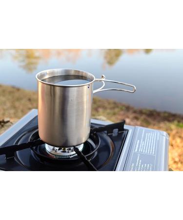 Gearland Stainless Steel Canteen Water Bottle with Nested Camping Cup - Bug Out Bag Bushcraft Gear - Buy Online on GoSupps.com