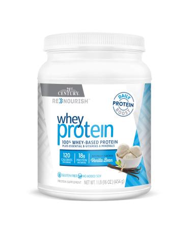 21st Century ReNourish Whey Protein Vanilla Bean 1 lb (454 g)