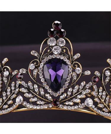 Vintage Crystal Queen Tiara for Women - Wedding, Halloween & Prom Accessory - Buy Online on GoSupps.com