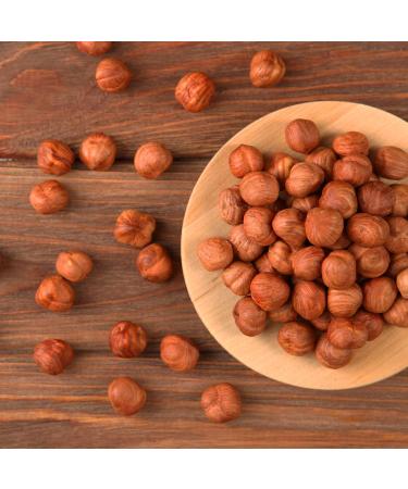 Large Raw Hazelnuts (Filberts) 80oz - Non-GMO, Natural Protein Snack | Keto/Paleo Friendly | 5lb Resealable Bag - Buy Online on GoSupps.com