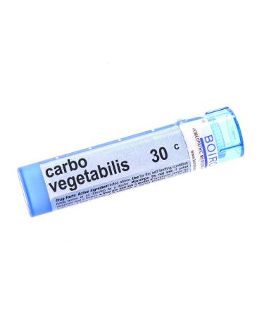 Carbo Vegetabilis 30C - Homeopathic Medicine for Abdominal Bloating with Gas (80 Pellets)