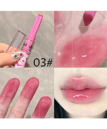Buy 3 Colors Jelly Lipstick Gift Set - Tinted Heart Shape Lip Stain & Gloss | Moisturizing Hydrating Lip Balm | Vivid Color Makeup for Girls - Buy Online on GoSupps.com