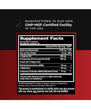 RAW Synergies Men s Vitality L-Arginine & Cordyceps for Strength Heart & Focus Performance Support Supplement 30 Servings - Buy Online on GoSupps.com