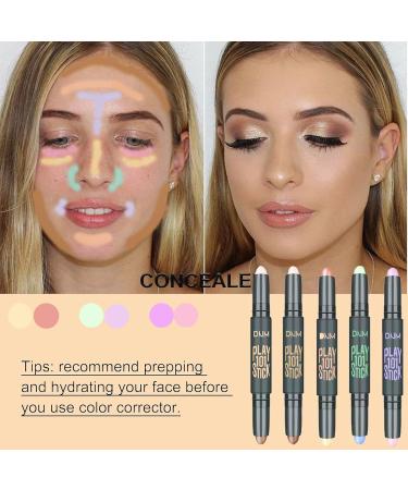 10-Color Cream Contour Pen | 2-in-1 Contouring & Color Corrector Stick | Professional Concealer for Dark Circles & Redness - Buy Online on GoSupps.com