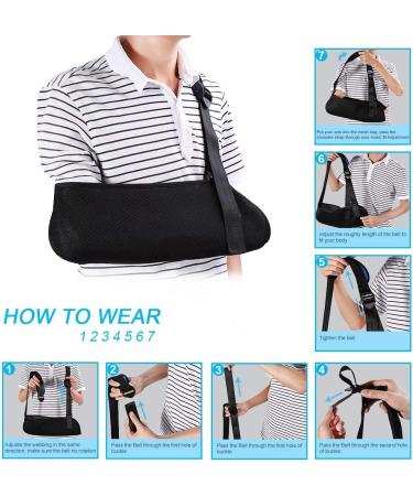 Shoulder Sling Wrist Strap Arm Support for Athletes | Rehab & Recovery Aid - Shop Internationally - Buy Online on GoSupps.com