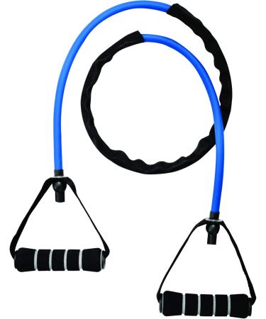 IBF Iron Body Fitness Resistance Band Exercise Cord with Protective Sleeve - Medium Resistance - Buy Online on GoSupps.com