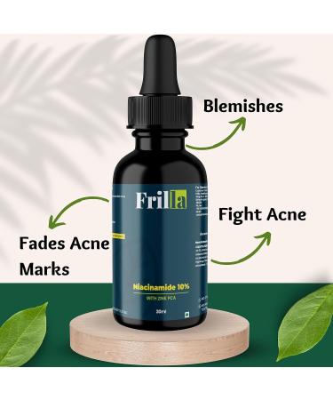 Fri'lla Niacinamide 10% + Zinc PCA Serum - Minimize Pores Control Oil Hydrate - Achieve Clear Smooth Skin with Radiant Glow | 30ml (Pack of 1) - Buy Online on GoSupps.com
