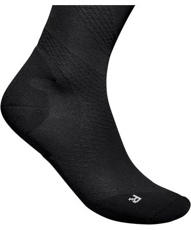 Bauer Enemy Ultralight Compression Running Socks | Thin Sports Socks for Men & Women - Black (S 41-43) | Perfect for Jogging & Fitness - Buy Online on GoSupps.com