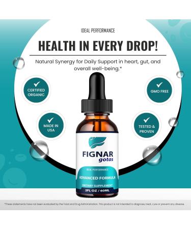 Fignar Gotas Drops FignarGotas Dropper for Gut Health & Digestion Support Supplement All Natural Advanced Formula Liquid Drops Maintain Digestive Health & Comfort Fignar Gotas Reviews (5 Pack) - Buy Online on GoSupps.com